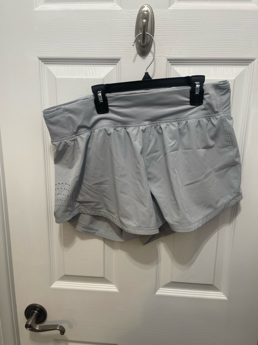Under Armour Light Gray Women's Athletic Skort-Style Shorts - Picture 8 of 12